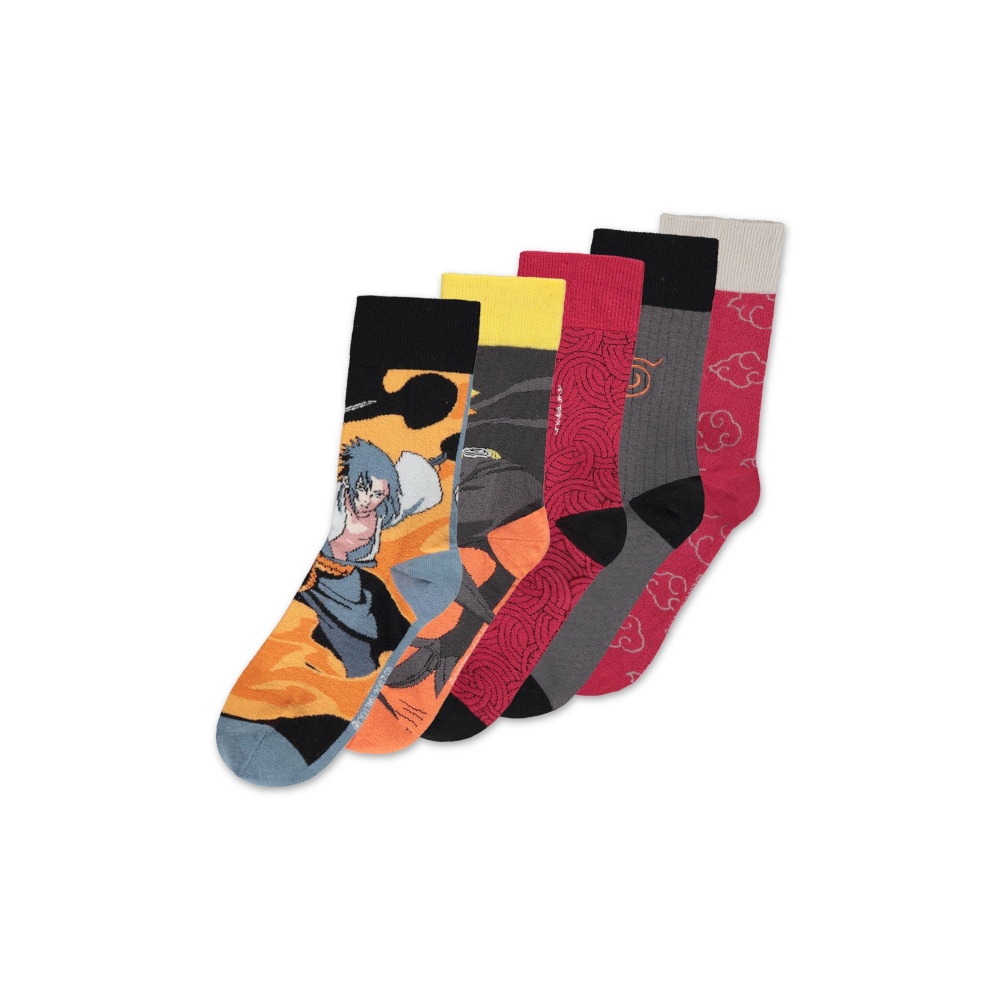 Naruto - 5 Pack / Giftset Chaussettes - Multicolore